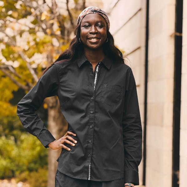 Ariat Women's I-State Black Button Down